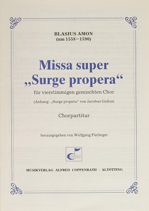 Surge propera Partitur