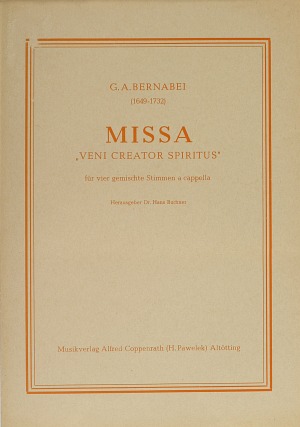 Giuseppe Antonio Bernabei: Missa - Noten | Carus-Verlag
