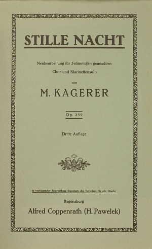 M. Kagerer: Stille Nacht - Noten | Carus-Verlag