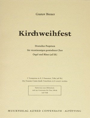Kirchweihfest Deutsches Proprium Full score