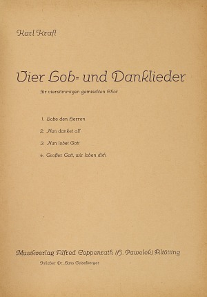 Kraft, 4 Lob- und Danklieder - Noten | Carus-Verlag