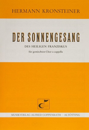 Der Sonnengesang des Heiligen Franziskus Partition