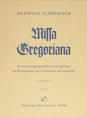 Missa Gregoriana Dirigierpartitur