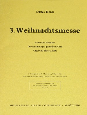 Weihnachtsmesse Deutsches Proprium Dirigierpartitur