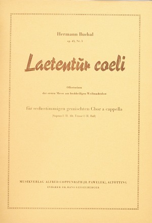 Hermann Buchal: Laetentur caeli - Noten | Carus-Verlag