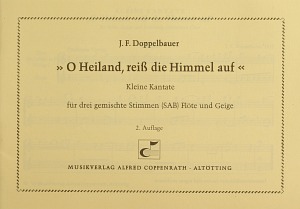 O Heiland, reiß die Himmel auf Partition, In dieser Ausgabe / in this edition: Coro SAB, Fl, Vl