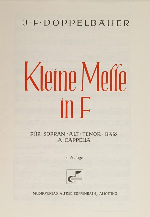 Kleine Messe in F Score