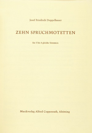 Doppelbauer: Zehn Spruchmotetten Score