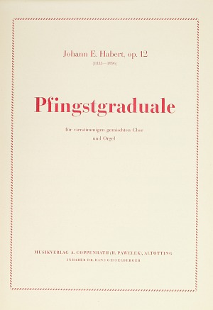 Johannes Evangelist Habert: Pfingstgraduale - Noten | Carus-Verlag
