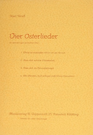 Karl Kraft: Vier Oster- und Himmelfahrtslieder - Noten | Carus-Verlag