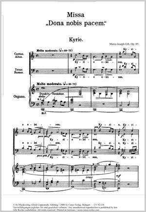 Marie-Joseph Erb: Missa Dona nobis pacem - Noten | Carus-Verlag