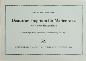 Deutsches Proprium für Marienfeste und andere Heiligenfeste Partition