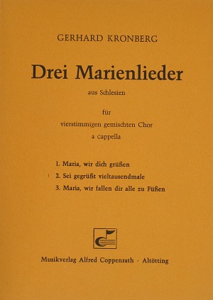 Kronberg: Drei schlesische Marienlieder Partition