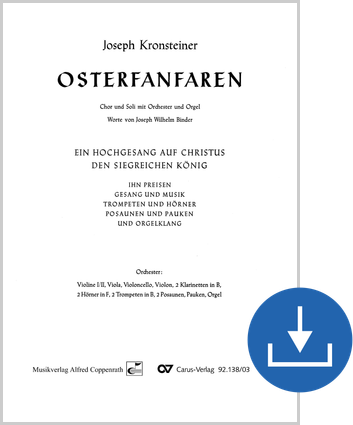 Osterfanfaren Klavierauszug digital, PDF-Datei