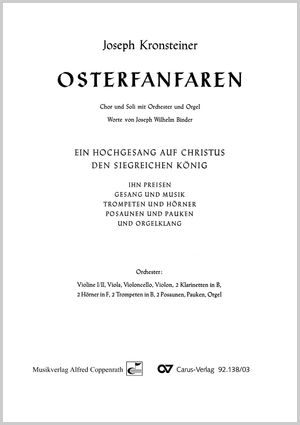 Joseph Kronsteiner: Osterfanfaren - Noten | Carus-Verlag