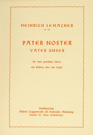 Heinrich Lemacher: Pater noster - Noten | Carus-Verlag