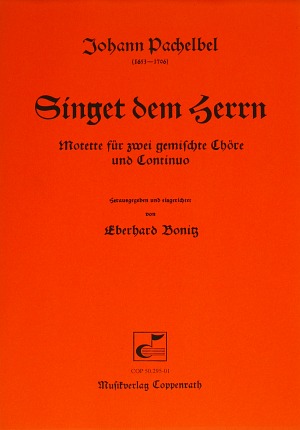 Singet dem Herrn Partitur
