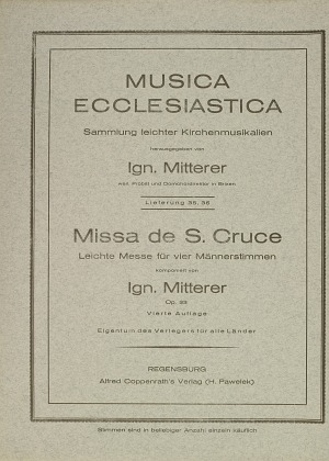Ignaz Mitterer: Missa de S. Cruce - Noten | Carus-Verlag