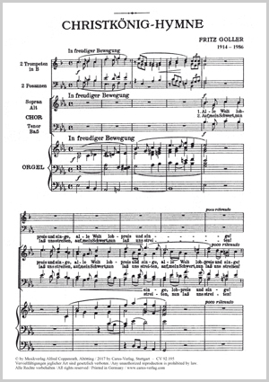 Thumbnail: Fritz Goller: Christkönigs-Hymne