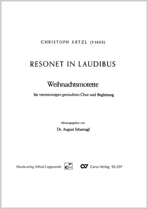 Resonet in laudibus Weihnachtsmotette Partitur