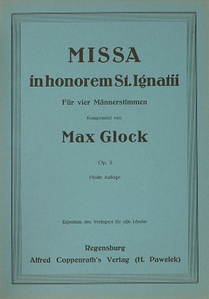 Max Glock: Missa in hon. St. Ignatii - Noten | Carus-Verlag
