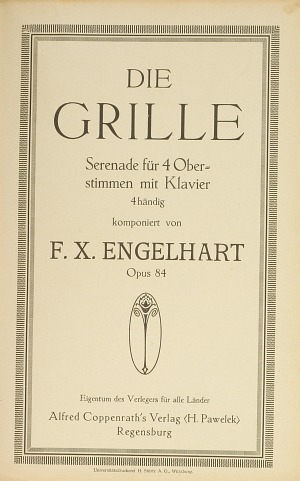 Franz Xaver Engelhart: Die Grille - Noten | Carus-Verlag