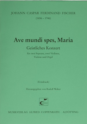 Ave mundi spes, Maria Geistliches Konzert Partitur