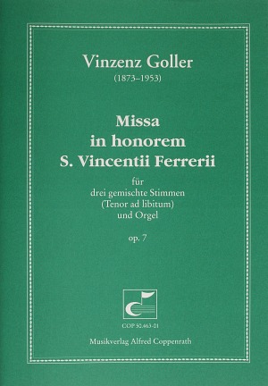 Missa in honorem Sancti Vincentii Ferrerii Partition