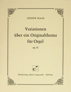 Joseph Haas: Variationen über ein Originalthema - Noten | Carus-Verlag