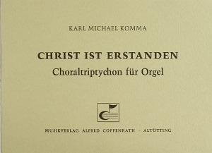 Christ ist erstanden Choraltriptychon für Orgel Score