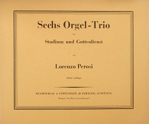 Perosi: Sechs Orgel-Trio - Noten | Carus-Verlag
