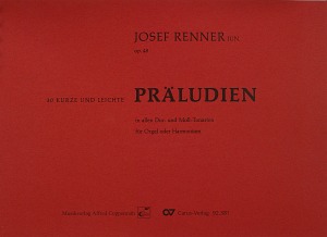 30 kurze und leichte Präludien in allen Dur- und Moll-Tonarten für Orgel oder Harmonium Partition