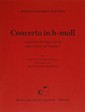 Johann Gottfried Walther / Josef Friedrich Doppelbauer (arr.): Concerto in h-moll - Noten | Carus-Verlag