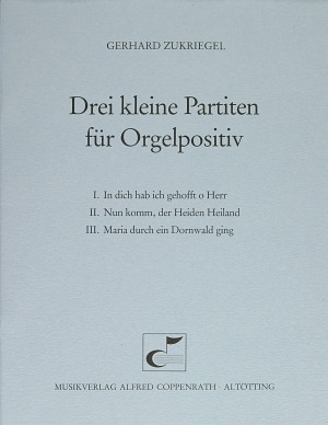 Drei kleine Partiten für Orgelpositiv - Noten | Carus-Verlag
