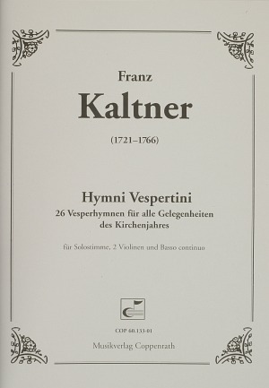 Kaltner: Hymni Vespertini Partitur