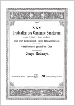 25 Gradualien des Commune Sanctorum wie der Kirchweih- und Roratemesse - Noten | Carus-Verlag
