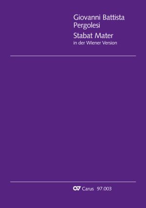 Giovanni Battista Pergolesi Stabat Mater Sheet Music Buy Choral Sheet Music