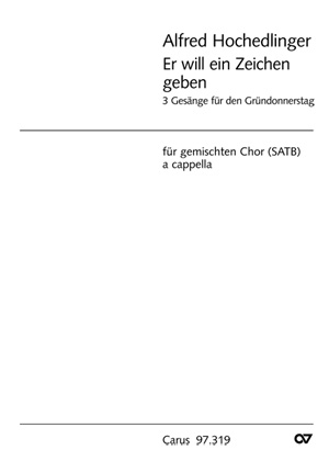 Drei Gesänge für den Gründonnerstag Partition