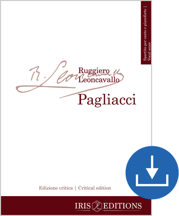 Pagliacci Der Bajazzo Klavierauszug digital, PDF-Datei, leihweise