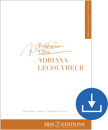 Adriana Lecouvreur Klavierauszug digital, PDF-Datei, leihweise
