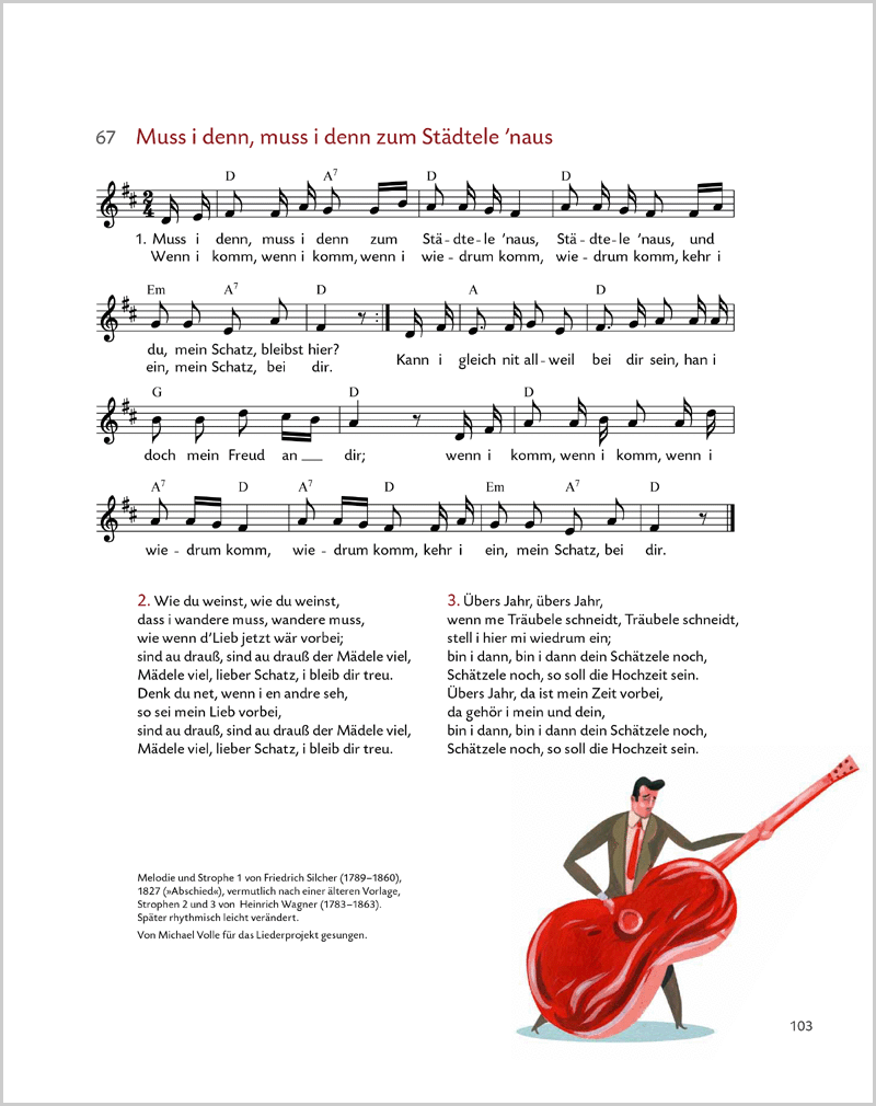 Volkslieder. Liederbuch inkl. Mitsing-CD Liederbuch, mit Mitsing-CD