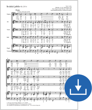 In dulci jubilo (Nun singet und seid froh)