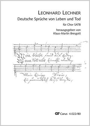 Lechner Deutsche Sprüche von Leben und Tod Noten