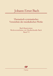 Johann Ernst Bach: Thematisch-systematisches Verzeichnis der musikalischen Werke
