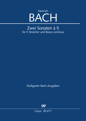 Heinrich Bach: Zwei Sonaten à 5 - Noten | Chormusik kaufen