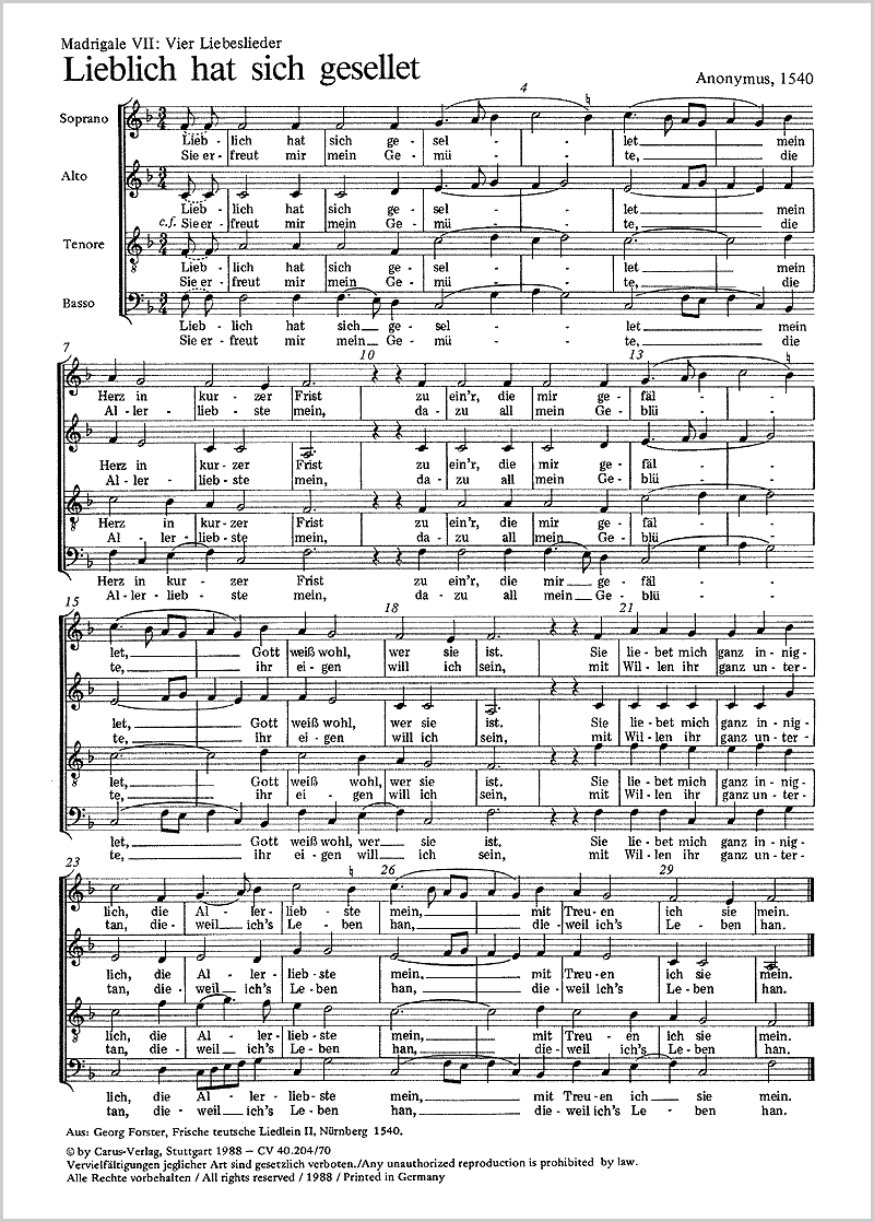 Liebeslieder kennenlernen