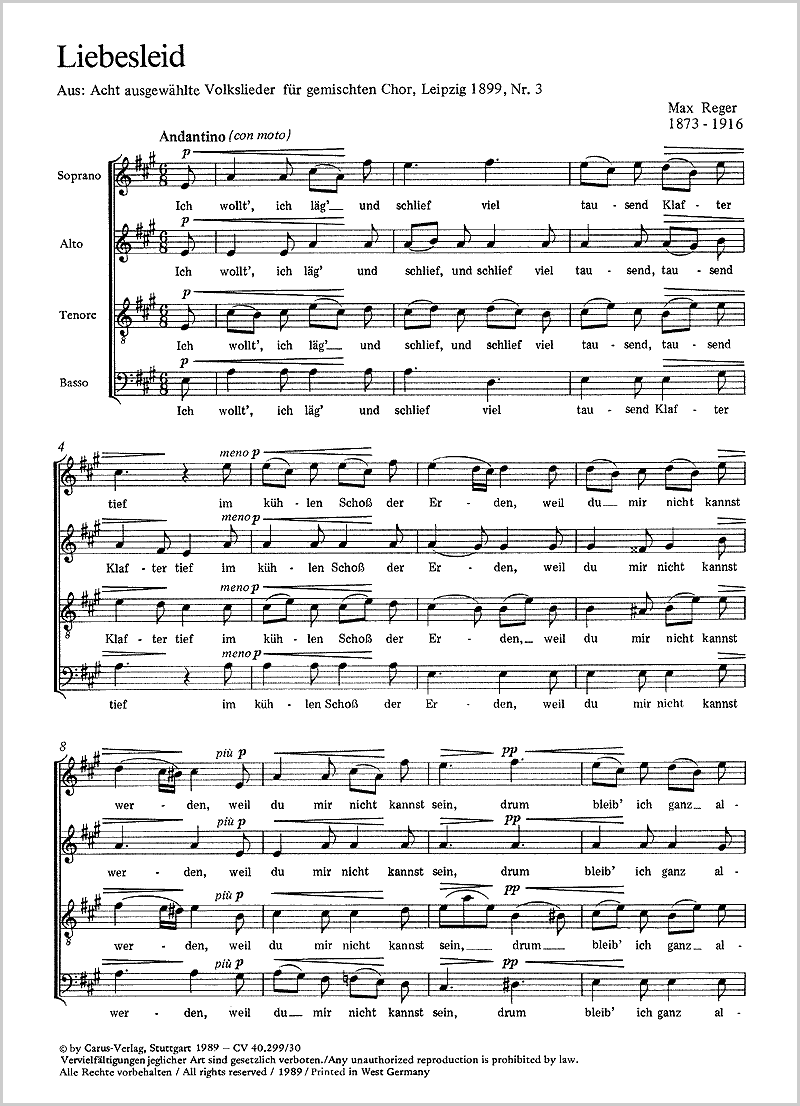 Liebeslieder kennenlernen