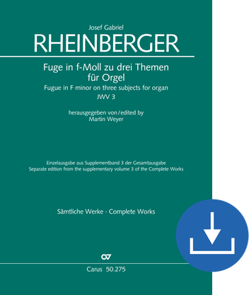 Fugue in F minor on three subjects JWV 3