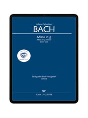 J. S. Bach: Missa in g BWV 235. carus music